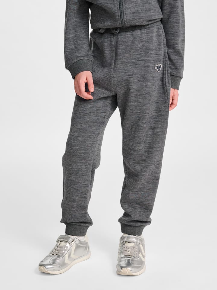 Hose Hmljr Wool Kinder in DARK GREY MELANGE