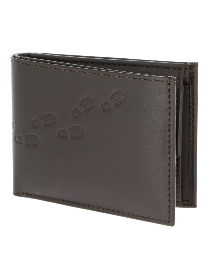 Leather Geldbörse RFID Schutz Leder 11 cm braun-footsteps 2.0