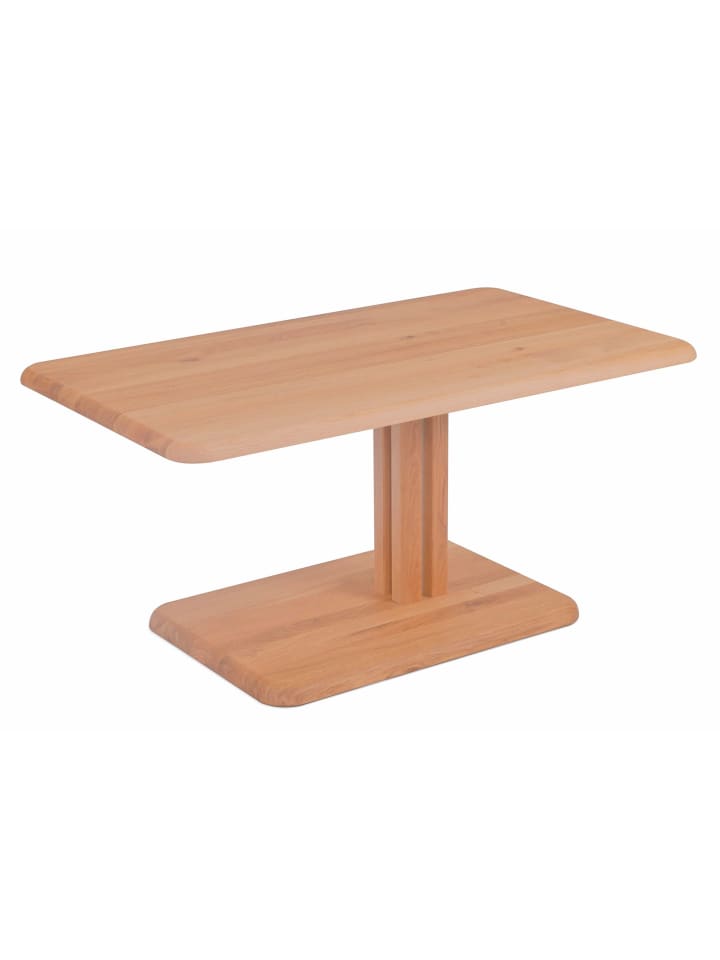 COUCHTISCH höhenverstellbar Conny 100x49x60 Massivholz Kernbuche