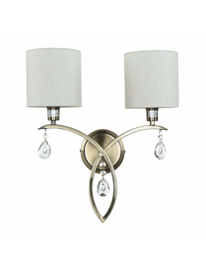 Wandlampe (B)37 x (H)41.5 cm in Messing Antik Natur
