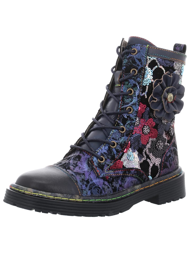 Stiefelette in blau