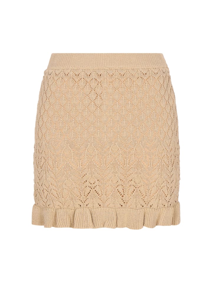 Women Skirt in beige gold