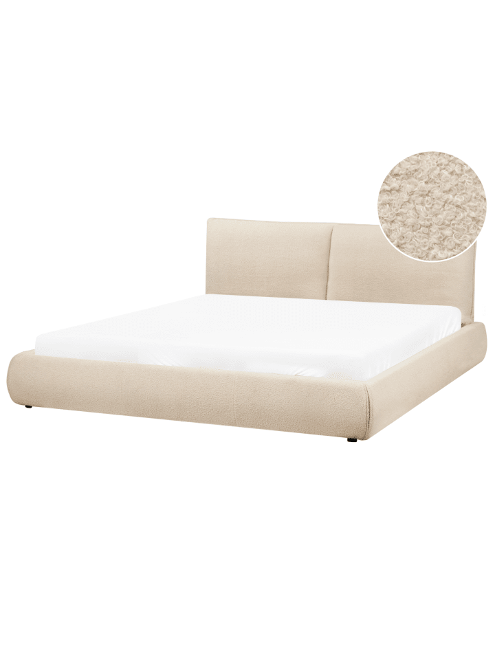 2-tlg Doppelbett VINAY in Beige