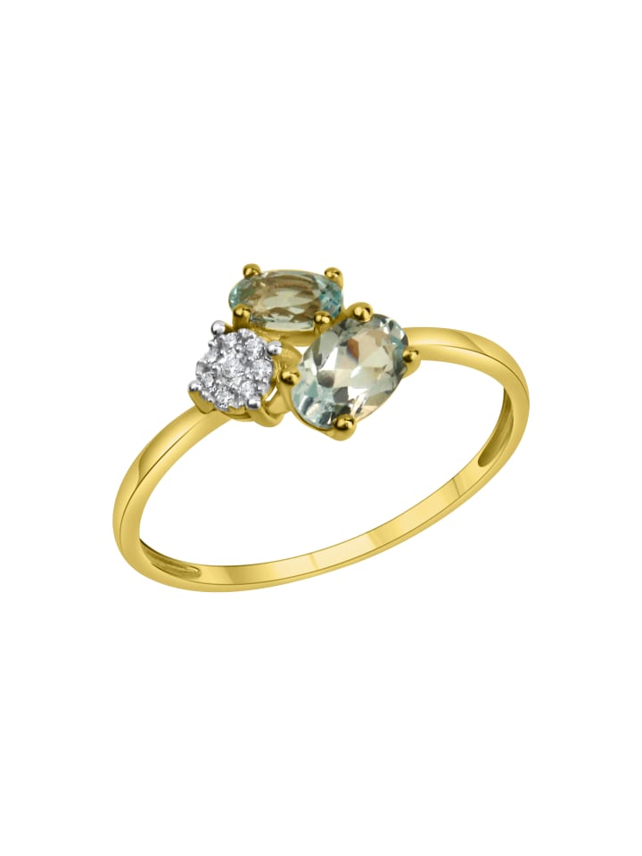 375/- Gold in mehrfarbig