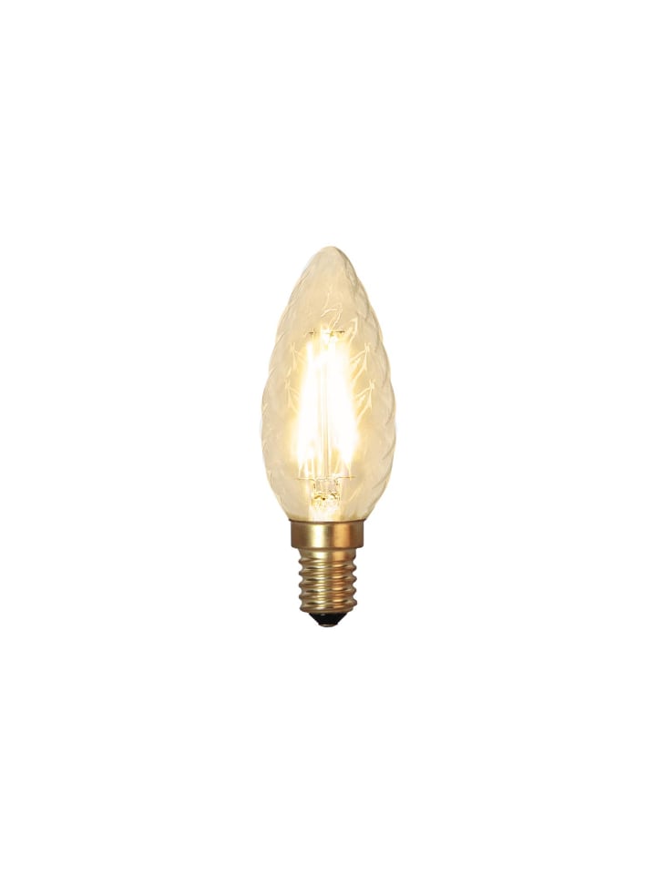 LED-Leuchtmittel ,Soft Glow', E14, Kerze, 1,5W, 120lm, twisted, warmwe
