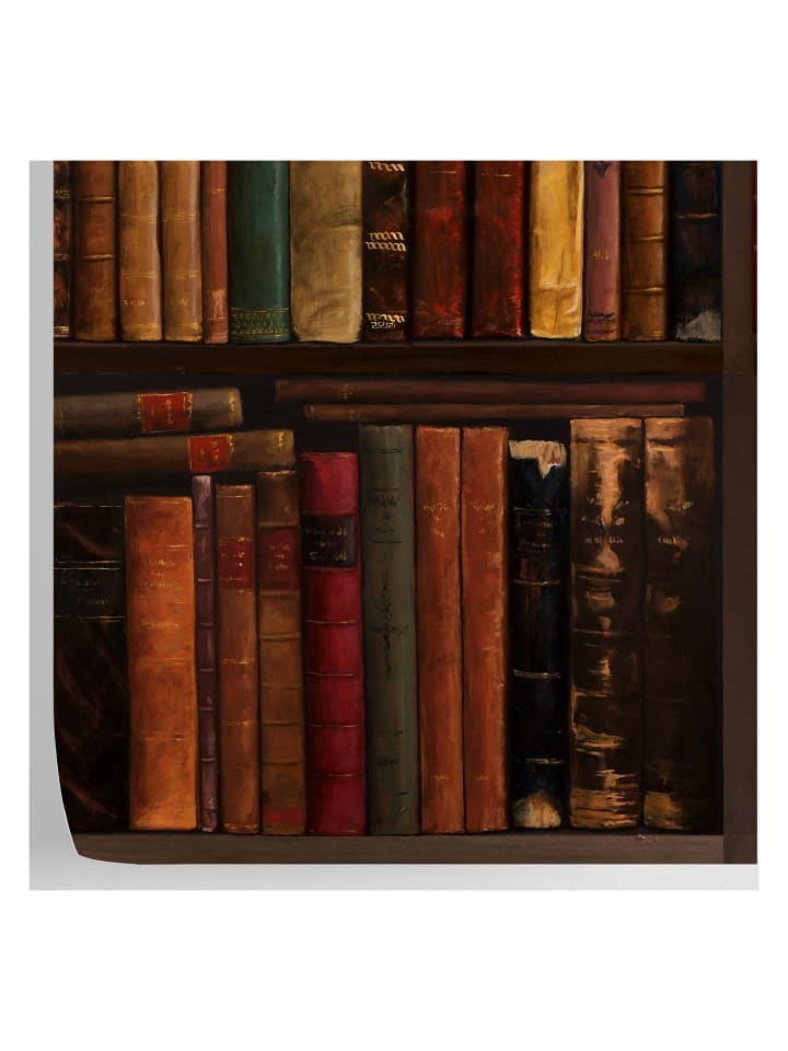 Tapete Bibliothek in Grün - (W) 200 × (L) 280 cm