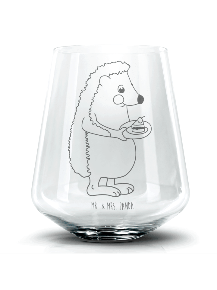 Tumbler Igel Kuchenstück ohne Spruch in Transparent