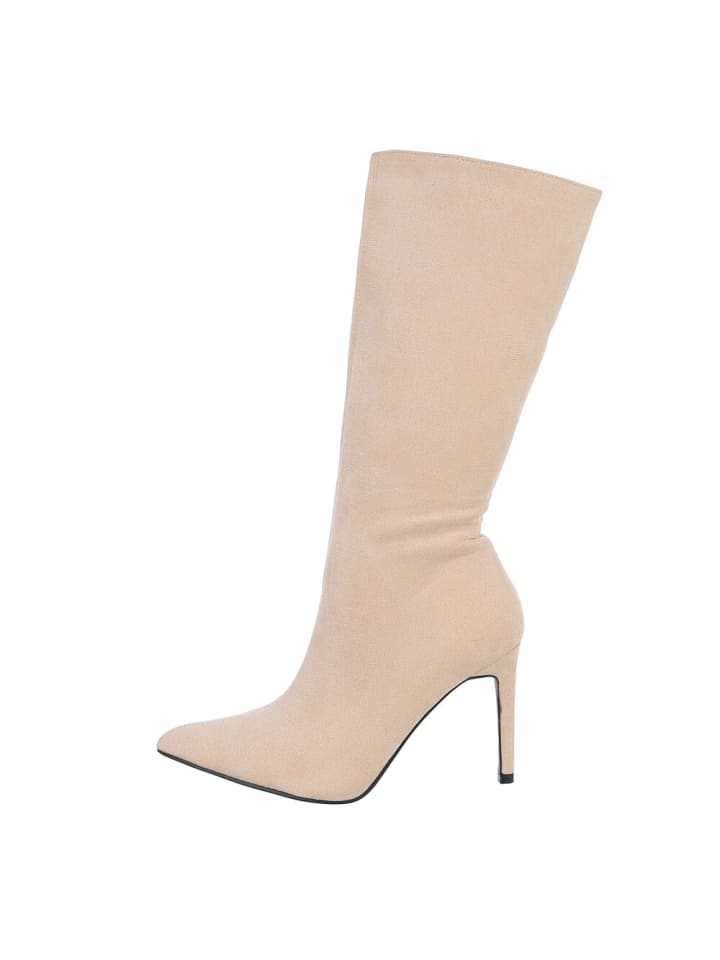 Stiefel in Beige