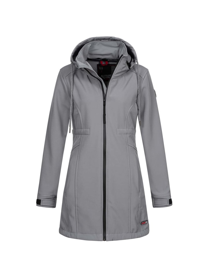 Jacke Alessandro Salvarini Damen Softshell Jacke AS187 in Hellgrau