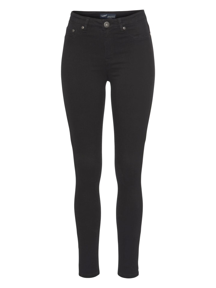 Skinny-fit-Jeans in schwarz
