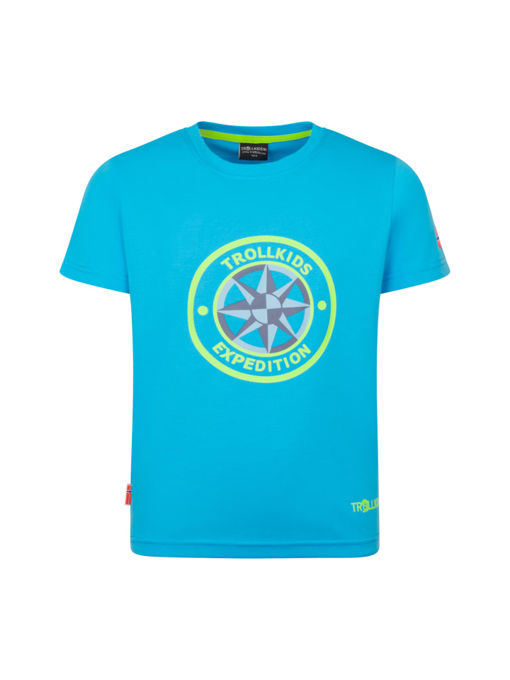 Funktionsshirt Windrose in pool blue