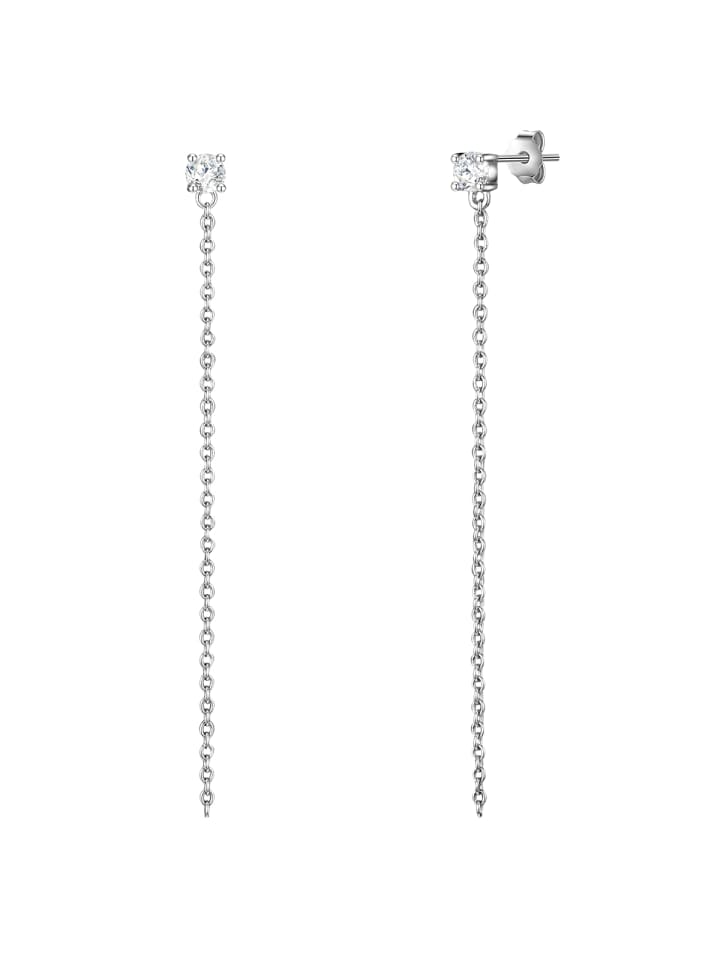 Ohrhänger aus Sterling Silber mit Zirkonia in silber