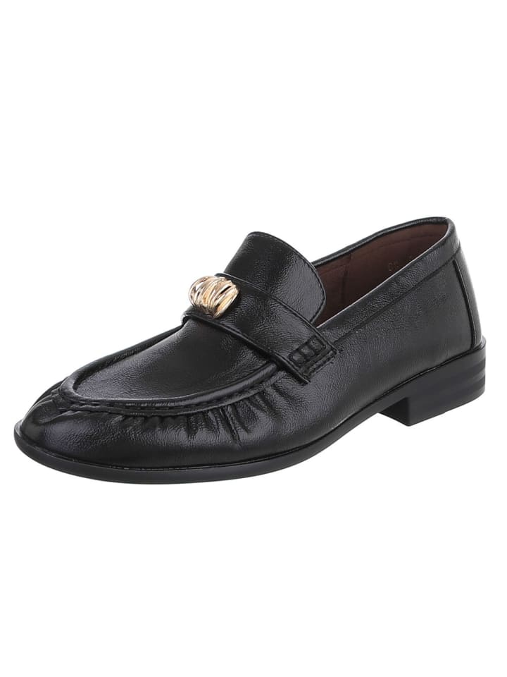 Halbschuh in Schwarz