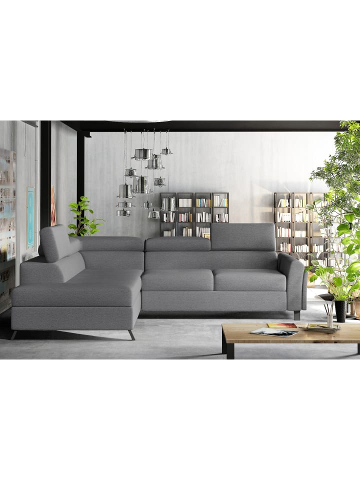 Katara Recamiere Links in Asphalt - (L) 265 x (B) 265 x (H) 92 cm