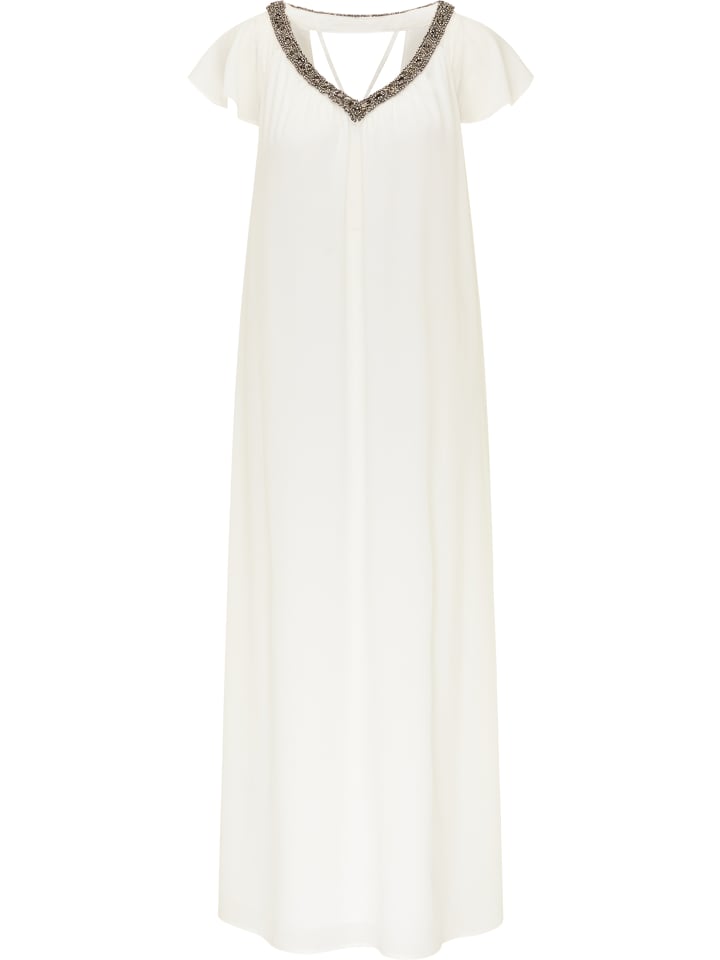 Damen Sommerkleid in Wollweiss