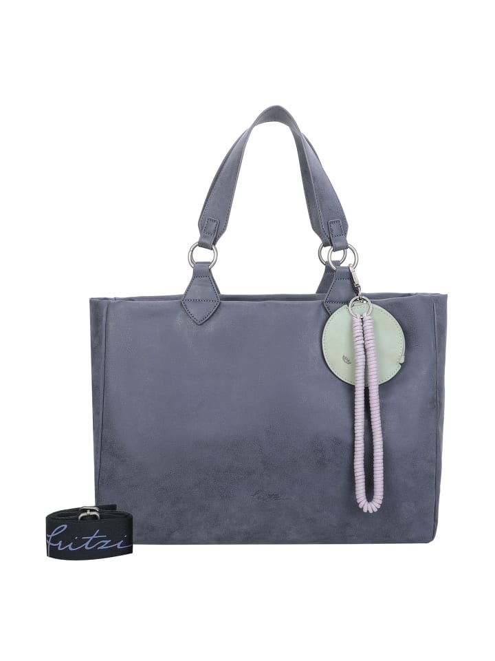 Izzy Vintage Shopper Tasche 42 cm true blue