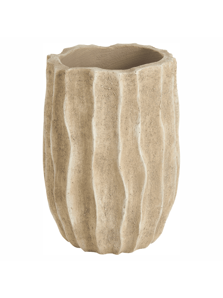 Outdoor Blumentopf ATTERSEE in Beige - (W) 32 x (H) 42 x (L) 32 cm