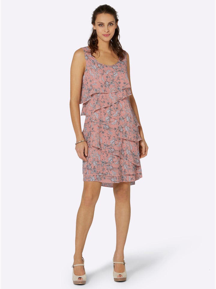 Kleid in puder-bedruckt