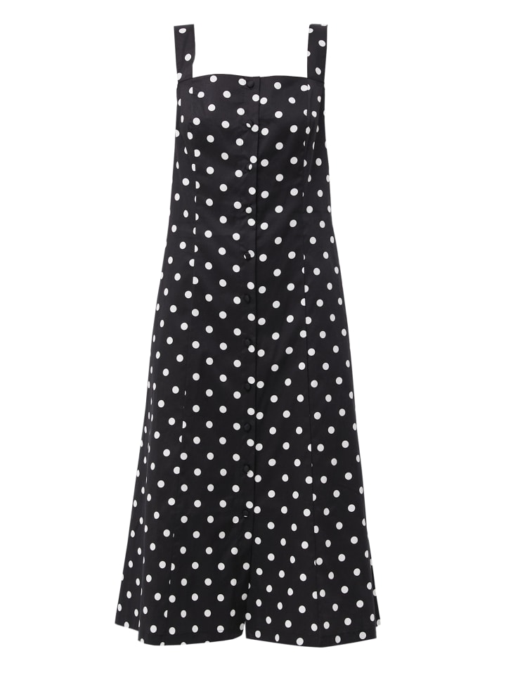 Sommerkleid Dots in black