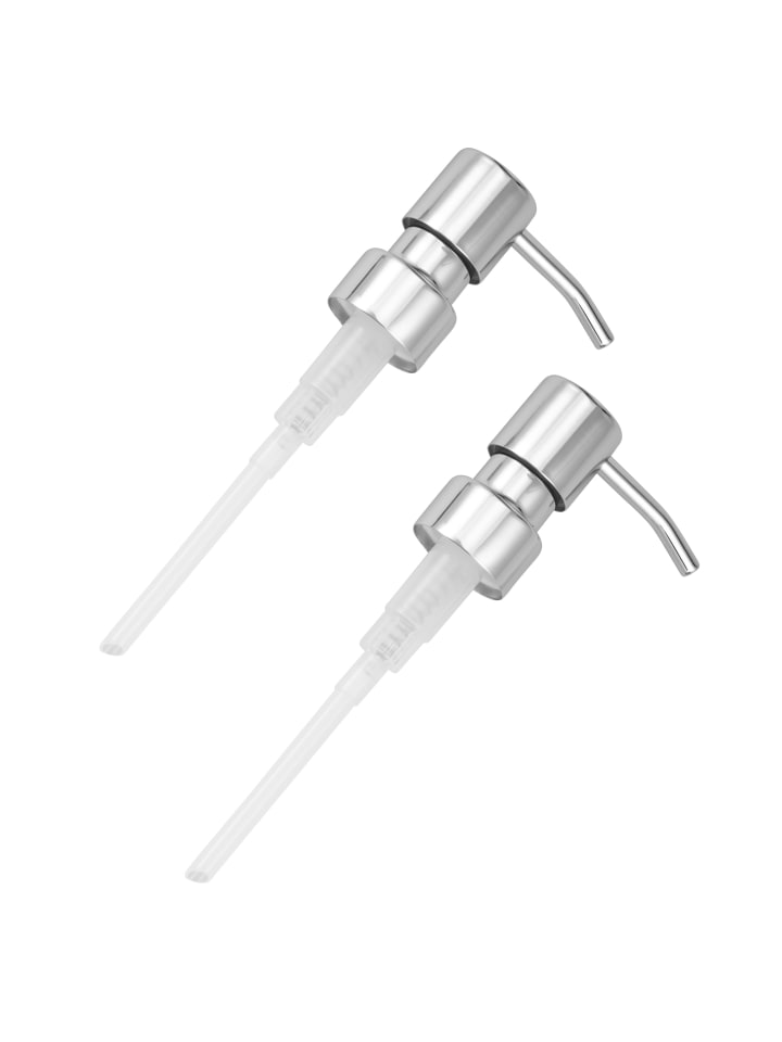 Ersatz Seifenspenderpumpkopf 2er Set LUCENTE ca. 6,7 x 16,5 x 3,1 cm (B/H/T)
