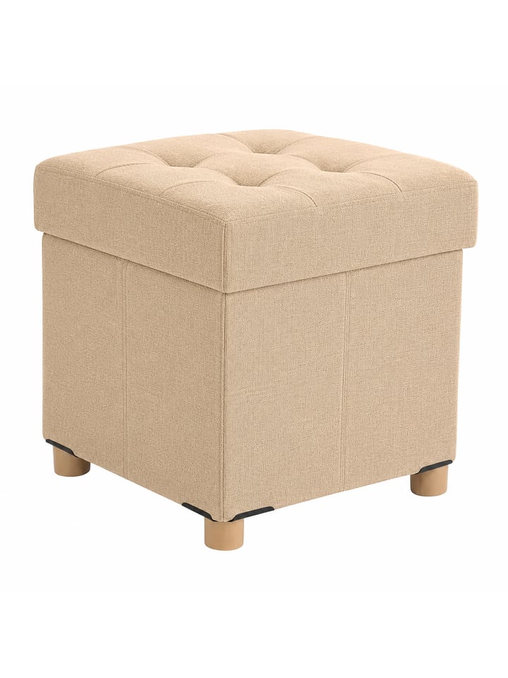 Hocker in Creme - (B)38 x (H)8 x (T)38 cm