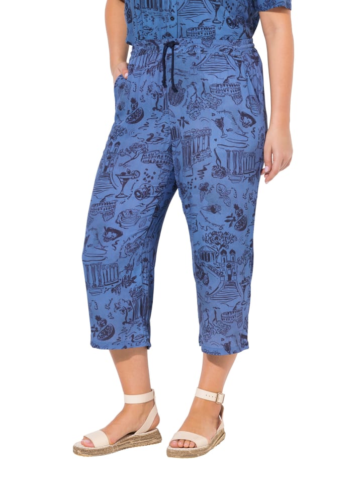 Culotte in atlantikblau