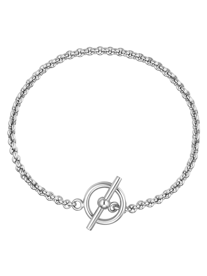 Armband T-Bar aus Edelstahl in silber