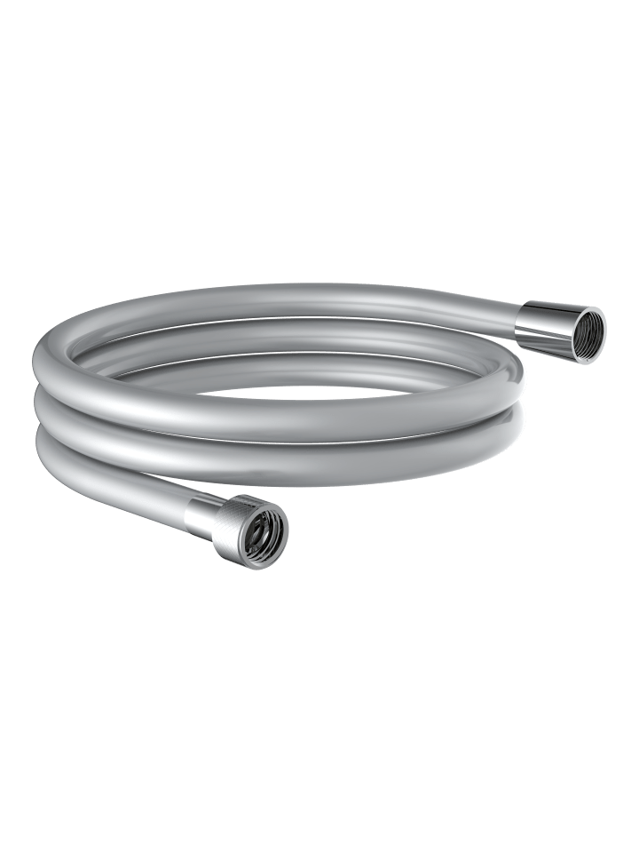 Brauseschlauch 150 cm, Kunststoff, Silberoptik