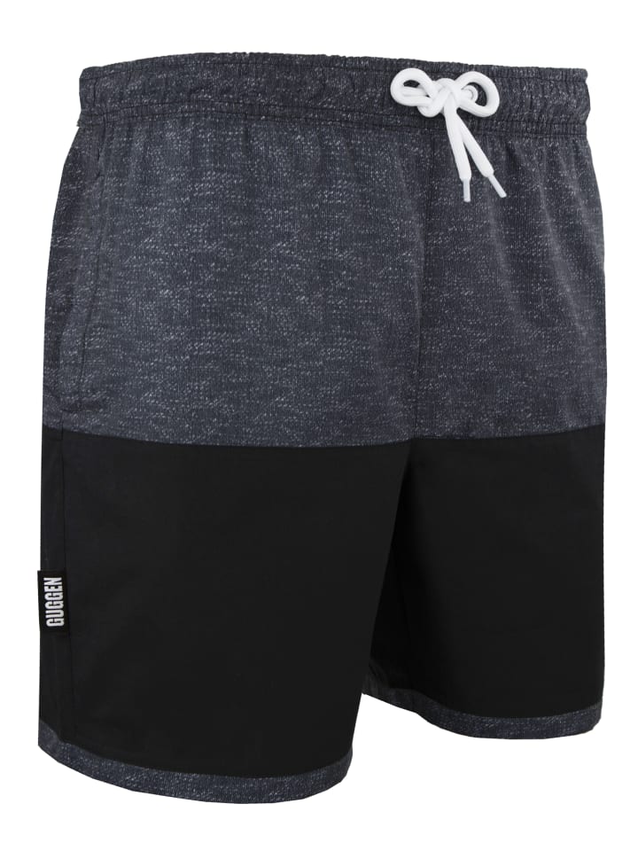 Badehose mit Muster Grau Schwarz Boardshorts