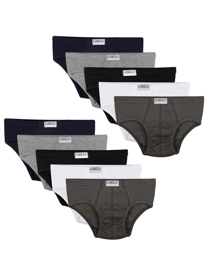 10er Set Slips- Basics - Bunt