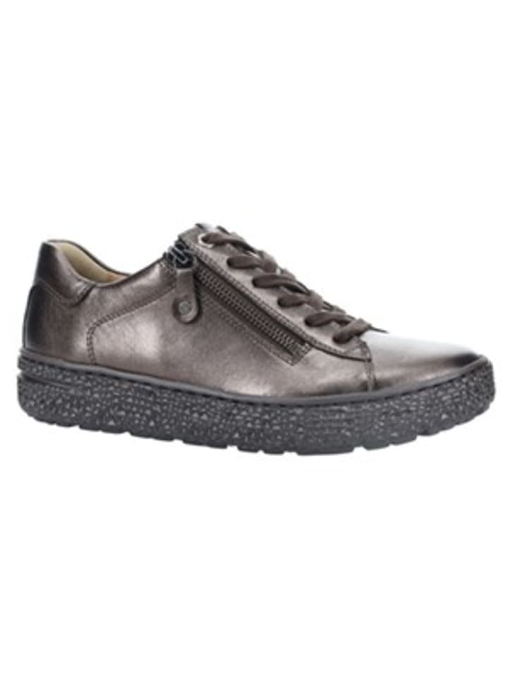 Komfort Schnürschuh in silber