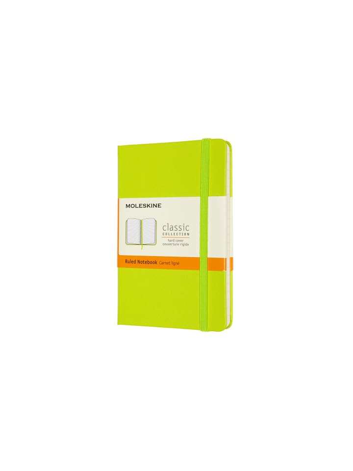 Notizbuch mit festem Einband, Liniert "Classic" in Limetten Grün