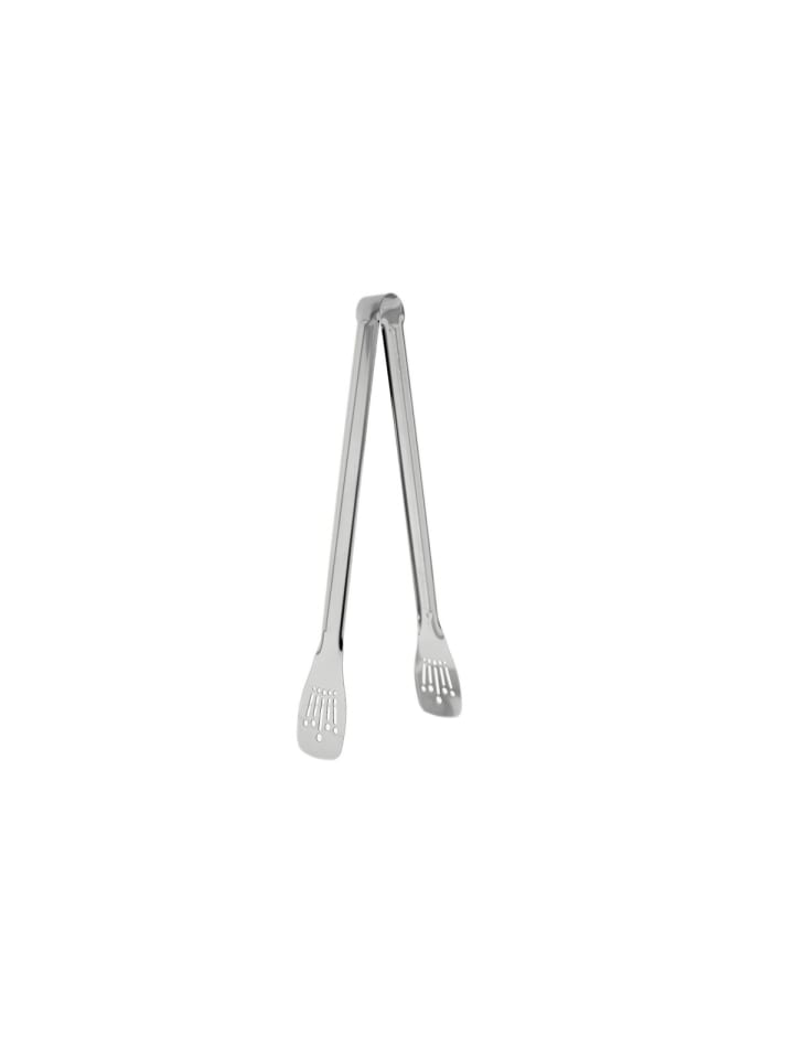 Servierzange 34 cm aus Edelstahl für Salat, Buffet & Küche in Silber