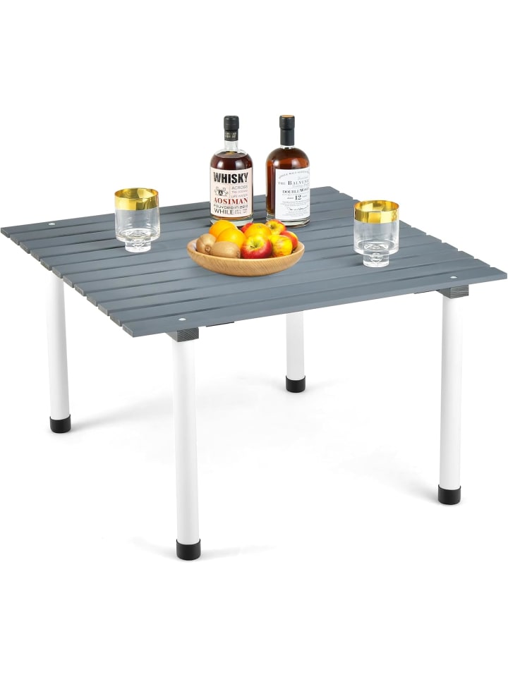 Campingtisch aufrollbar 62cm in Grau