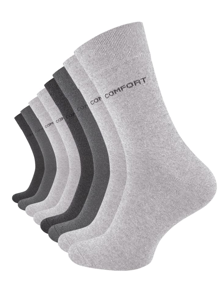 COMFORT Socken 8 Paar in Grautöne
