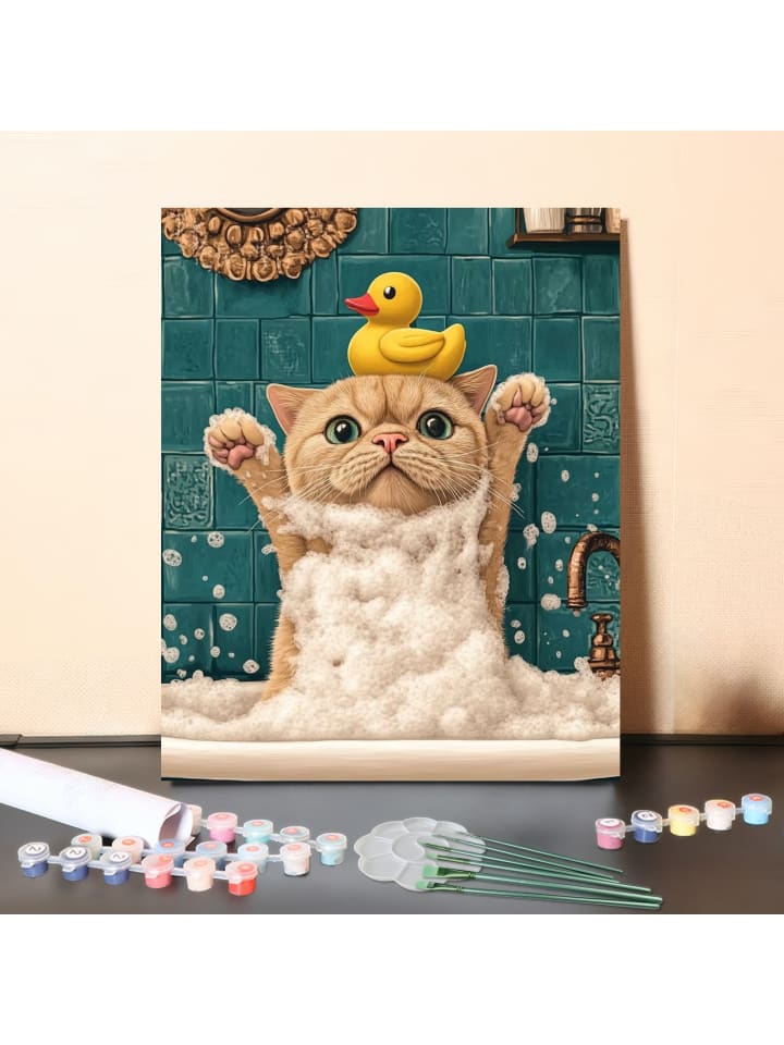 DIY Malen nach Zahlen Set-"Schaumfreude"