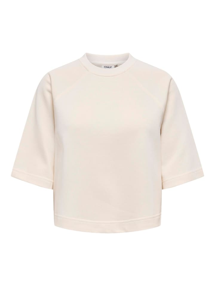 Sweat-Oberteil in Gardenia