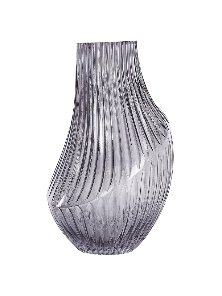 Blumenvase MYRSINA in Grau - (W) 20 x (H) 36 x (L) 20 cm