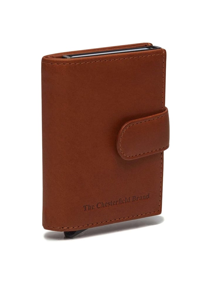 Leipzig - Kreditkartenetui 6cc 10 cm RFID (cognac) in cognac