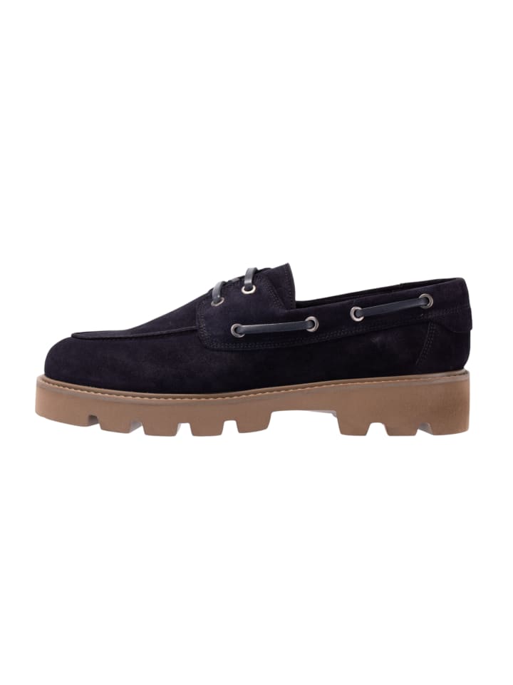 Lace Up 'Velluto Melo in Dunkelblau'
