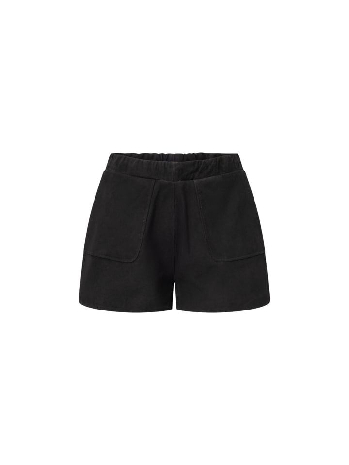 Lederhose Tracie Short in schwarz