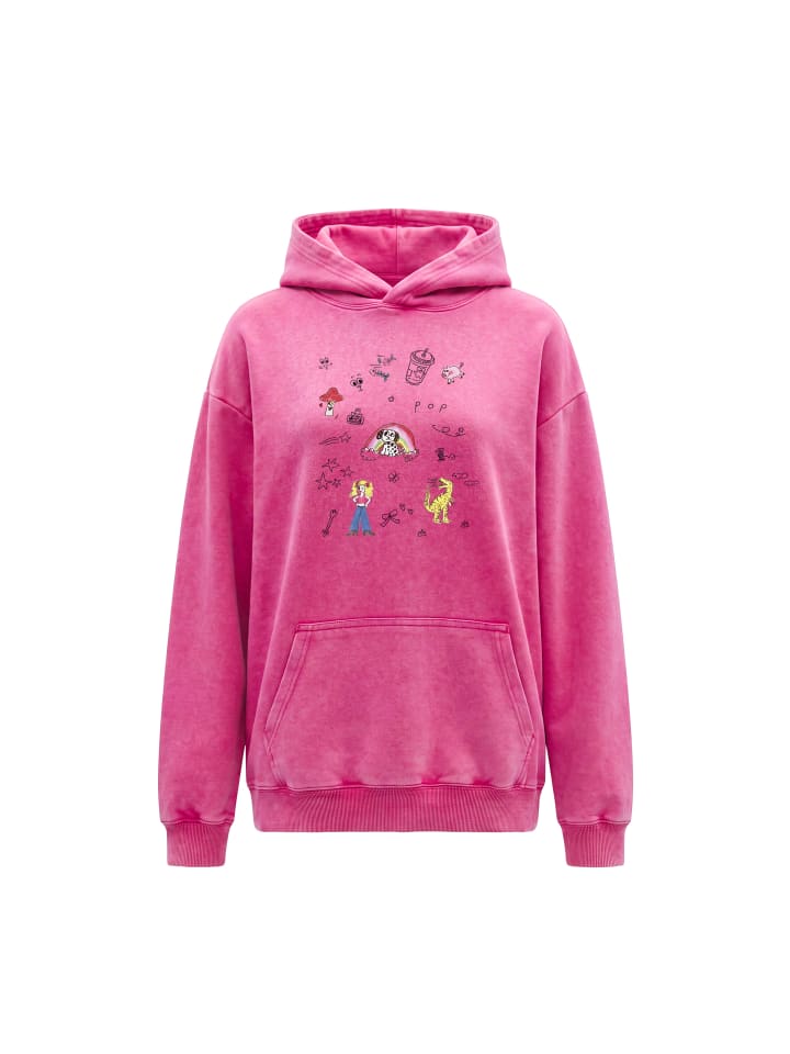 Women Hoodie in Fuchsia