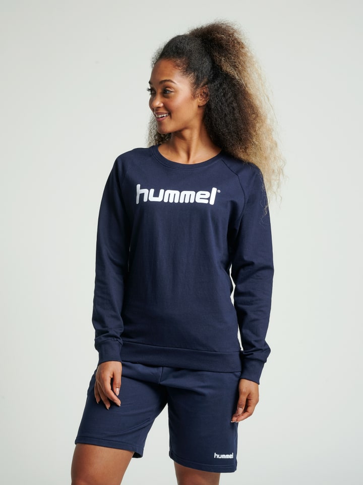 Sweatshirt Raglanärmel Hmlgo Damen in MARINE