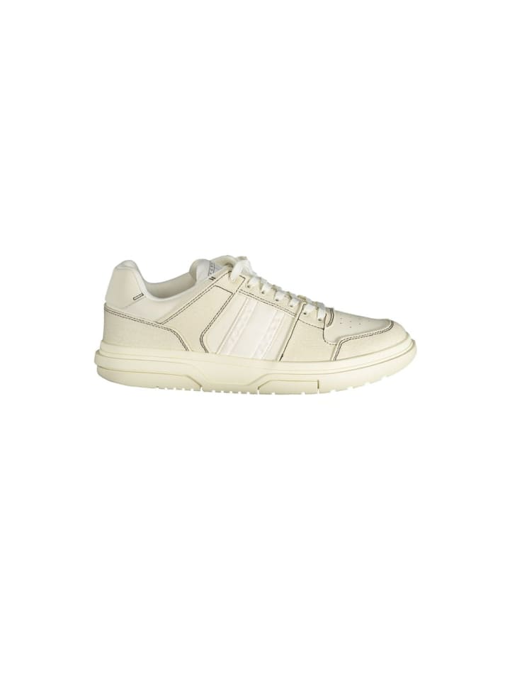 Weiß Polyurethan Herren Sneaker