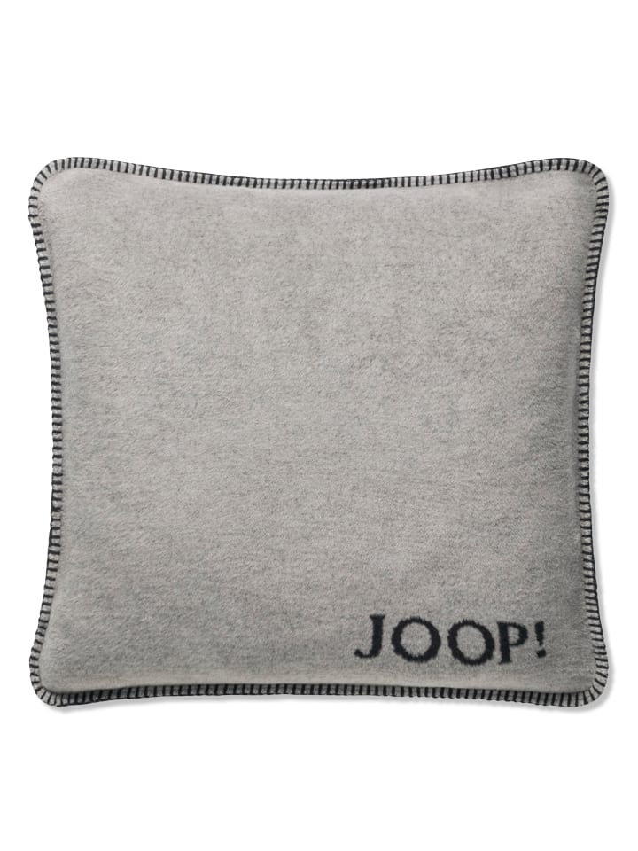 JOOP! UNI-DOUBLEFACE Kissen 50x50 cm, Ash-Anthrazit
