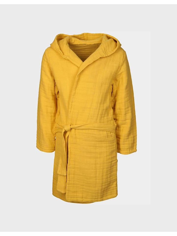 Kinder Bademantel in MUSTARD