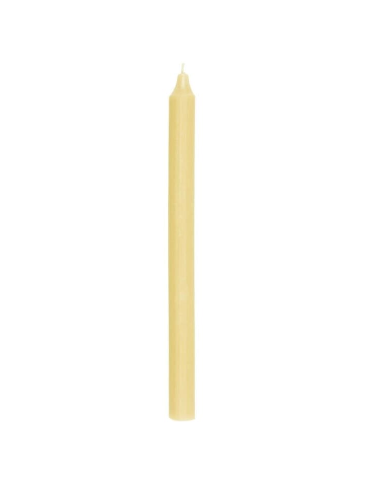 Rustikale Stabkerze 29 cm | Ø 2,2 cm in gelb