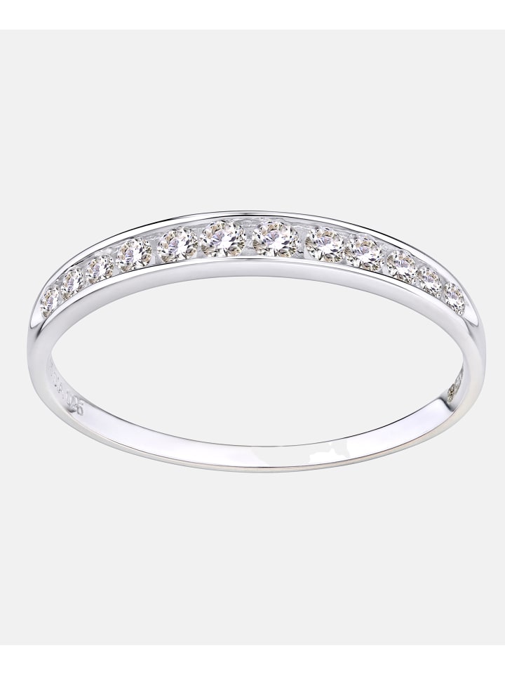 Eternity-Ring aus 375 Weißgold mit 0.25 Karat Diamant