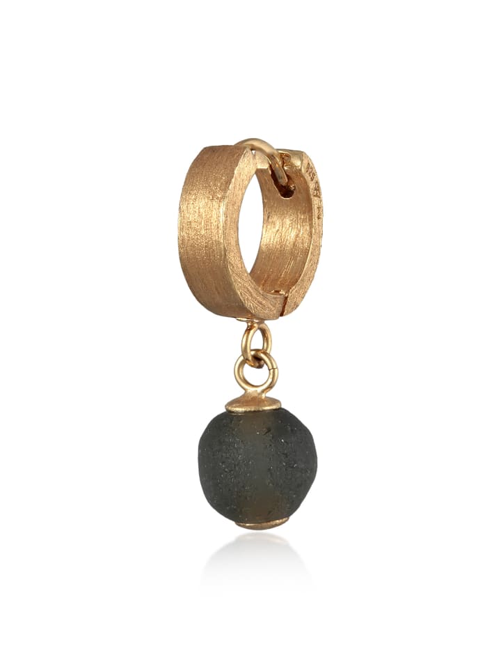 Ohrringe 925 Sterling Silber Kugel in Gold