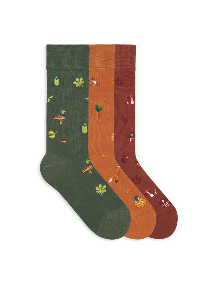 Gemusterte Socken Icons Socken-Set in Prairie